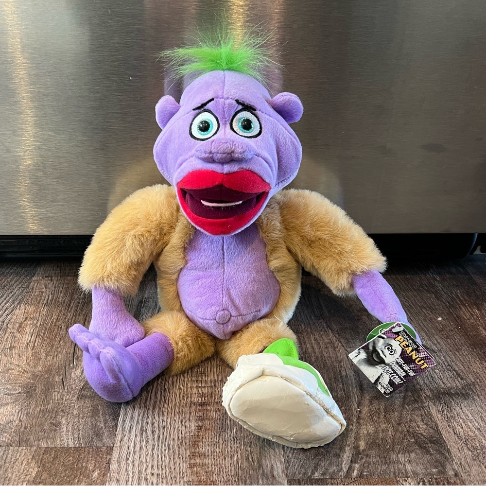 NWT Jeff Dunham Talking Peanut Plush 2009 Official Merchandise Green Shoe WORKS